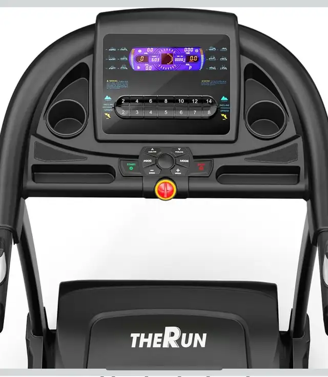 THERUN Foldable Auto Incline Treadmill – 3.5 HP Bluetooth - Photo 4