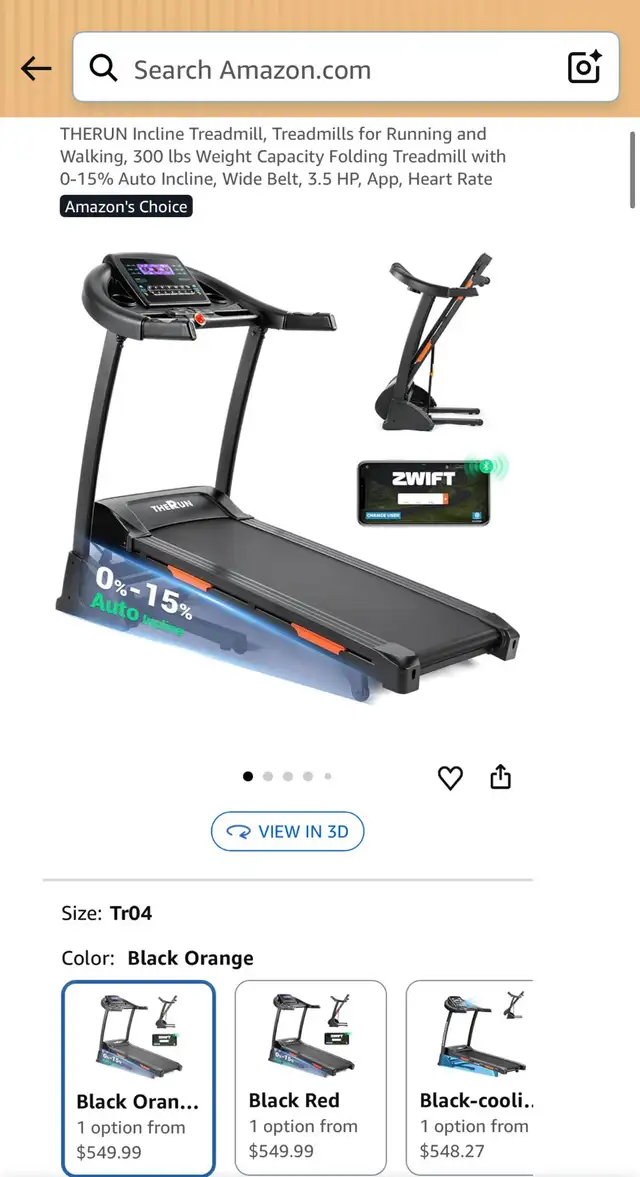 THERUN Foldable Auto Incline Treadmill – 3.5 HP Bluetooth - Photo 10