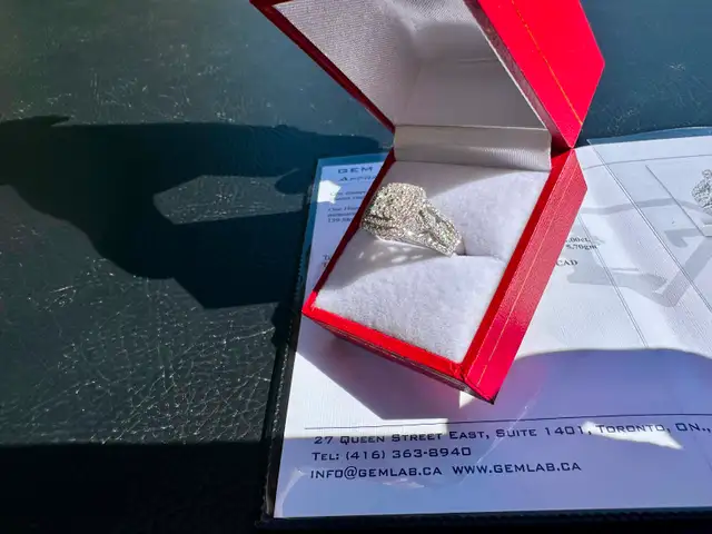 #828 - 14kt White Gold, 1.00 Ct Diamond Engagement Ring, Size 7 - Photo 4