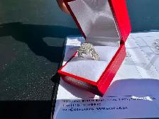 #828 - 14kt White Gold, 1.00 Ct Diamond Engagement Ring, Size 7 - Photo 5