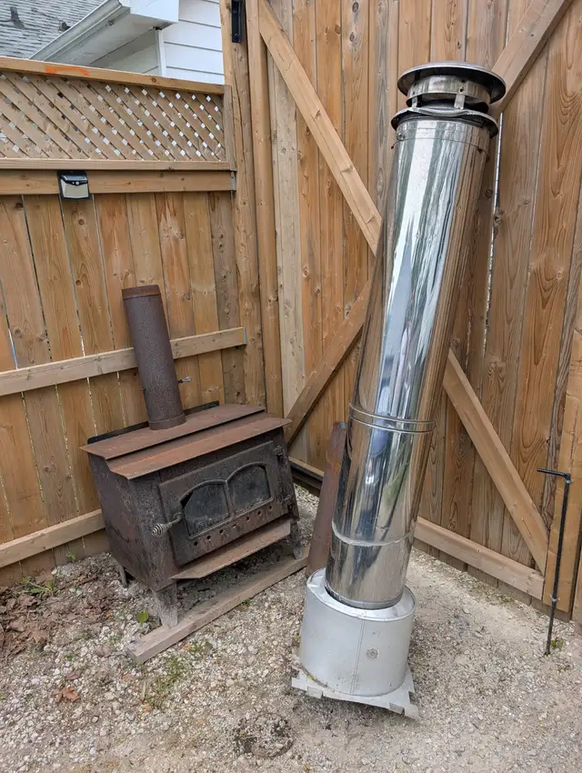 Cast Iron Wood Burning Fireplace Stove For Sale - Photo 4