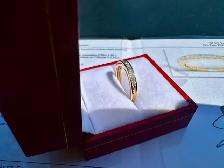 #817 - 14kt Princess & Baguette Custom Diamond Band, Size 6 - Photo 2