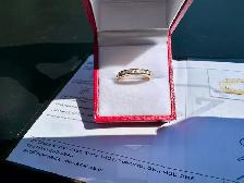 #817 - 14kt Princess & Baguette Custom Diamond Band, Size 6 - Photo 4