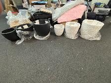outdoor round planter pots set of 3