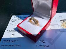 #824 - 14kt EFFY Diamond Ring, Size 7
