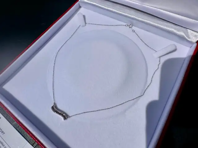 #789 - 1/4 Carat Diamond & 10k Necklace 17"