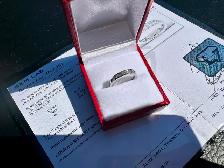 #819 - 10kt White Gold, 1/2 Carat Diamond Band, Size 6 - Photo 7