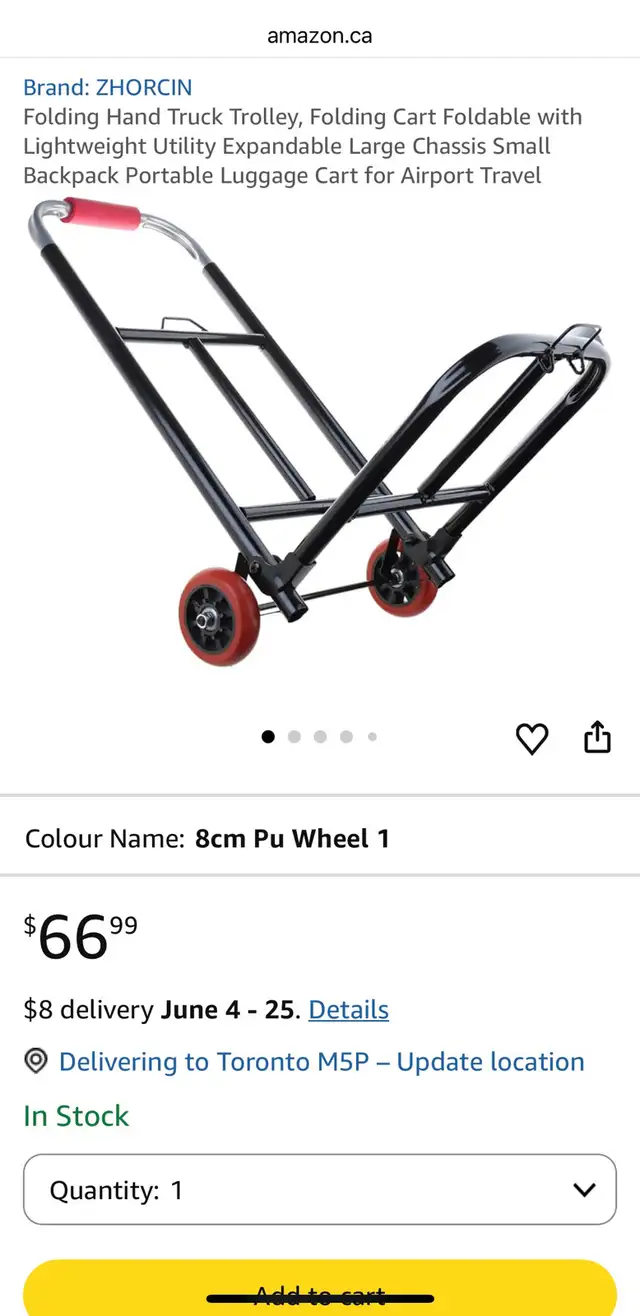 Foldable Portable Hand Cart – Heavy-Duty Aluminum Utility Cart - Photo 10