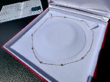 #791 - 14kt Yellow Gold, .30 Carat Diamond Necklace 20"