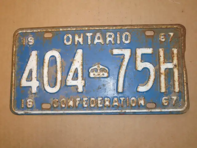 Vintage Ontario license plates - Photo 7