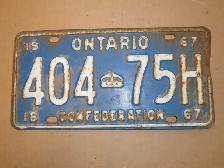 Vintage Ontario license plates - Photo 7
