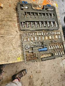 nice Mastercraft socket set w screw drivers was $80 asking $