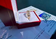 #839 - 14kt Yellow Gold, .39 Carat Diamond Band, Size 7