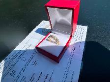 #839 - 14kt Yellow Gold, .39 Carat Diamond Band, Size 7 - Photo 4