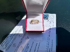 #839 - 14kt Yellow Gold, .39 Carat Diamond Band, Size 7 - Photo 9