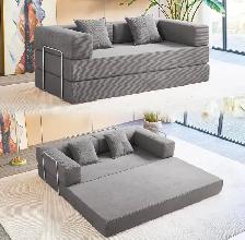 MOEYURO Convertible Foldable Floor Sofa Bed