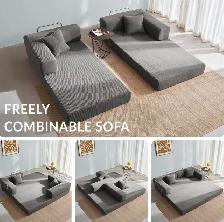 MOEYURO Convertible Foldable Floor Sofa Bed - Photo 2