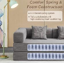 MOEYURO Convertible Foldable Floor Sofa Bed - Photo 5