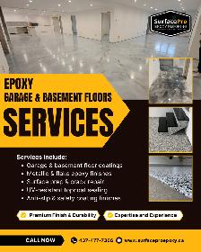 Epoxy Garage & Basement Floors — Metallic & Flake Finishes