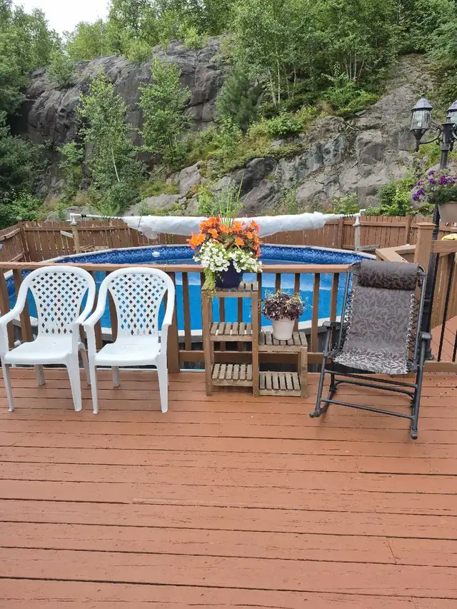 24 ft round above ground pool including pump filter and heater