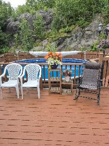 24 ft round above ground pool including pump filter and heater