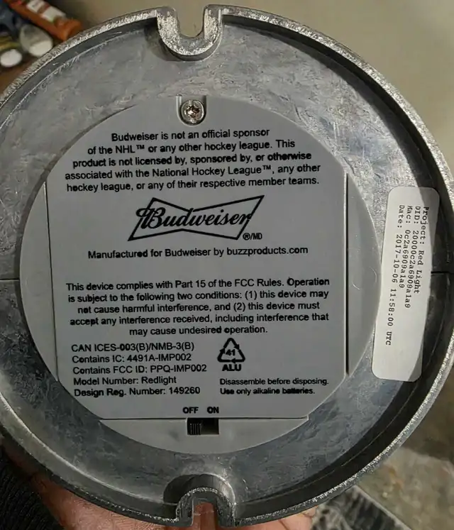 Budweiser Red Goal Light - Photo 3