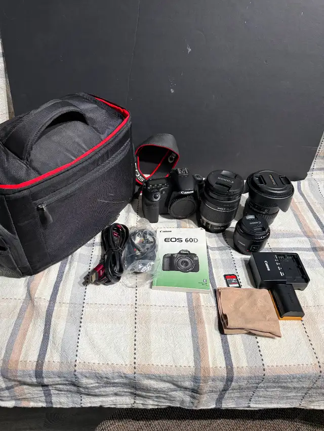 Canon 60D with lenses