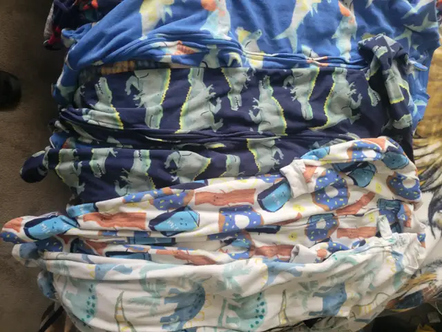 Boys footed pj's