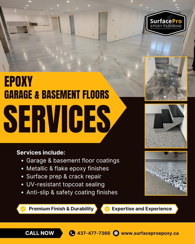 Epoxy Flooring - Garage & Basement | FREE Quote | GTA