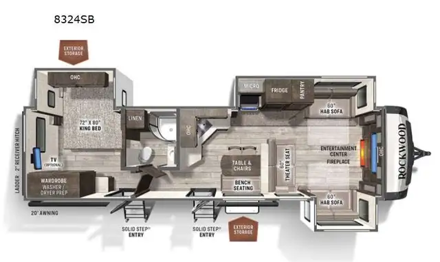2021 Forest River RV Rockwood Signature Ultra Lite 8324SB - Photo 2