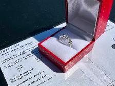 #793 - 14kt White Gold, 1.22 Carat Diamond Band, Size 5 - Photo 6