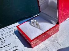 #793 - 14kt White Gold, 1.22 Carat Diamond Band, Size 5 - Photo 8