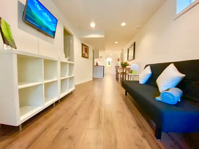 Furnished basement for 1 person in Etobicoke near Woodbine Mall