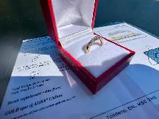 #806 - 14kt Yellow Gold, 1/2 Carat Diamond Band, Size 6