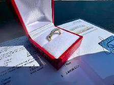 #806 - 14kt Yellow Gold, 1/2 Carat Diamond Band, Size 6 - Photo 7