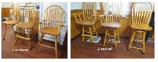 6 Mennonite Wooden 24 ' - 25' Bar Stool
