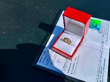 #803 - 14kt Yellow Gold, .91ct Princess Cut Diamond Band, Size 5 - Photo 4