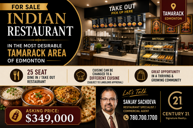 For Sale - Restaurant In Tamarack Area, Edmonton