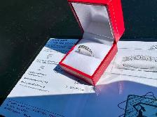 #788 - 14kt White Gold, 1/4 Carat Diamond Band, Size 5 3/4 - Photo 2