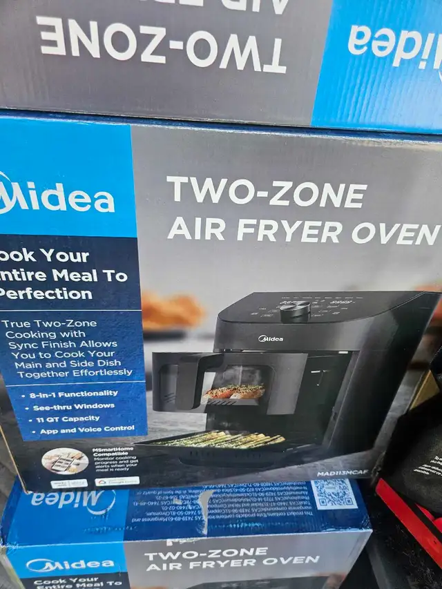 Brand new Midea Two-Zone Air Fryer Oven in sealed box. - Photo 2