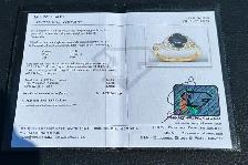 #786 - 14kt Yellow Gold, Sapphire & Diamond Ring, Size 6 - Photo 8