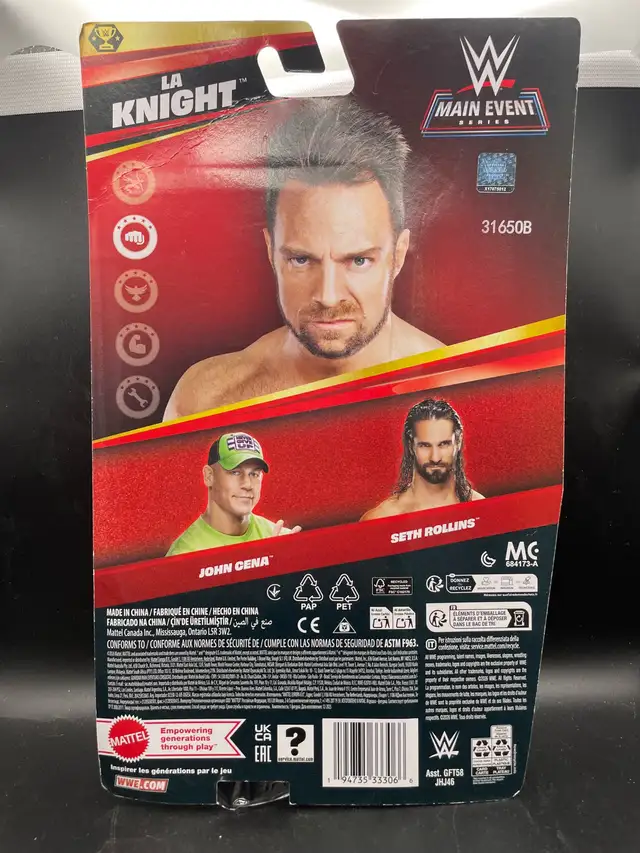 WWE MAIN EVENT SERIES WAVE 2 LA KNIGHT 6" ACTION FIGURE - Photo 2