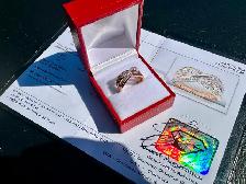#787 - 10k Rose Gold, .43 Ct Diamond Ring, Size 7 - Photo 4
