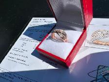 #787 - 10k Rose Gold, .43 Ct Diamond Ring, Size 7 - Photo 5