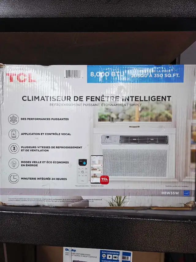 TCL Climatiseur de Fenêtre Intelligent 8000 BTU