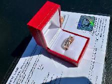 #827 - 18kt Rose Gold, Effy Diamond Ring, Size 7 - Photo 2