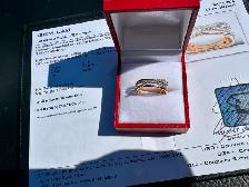 #827 - 18kt Rose Gold, Effy Diamond Ring, Size 7 - Photo 7