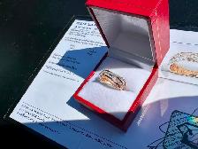 #827 - 18kt Rose Gold, Effy Diamond Ring, Size 7 - Photo 10