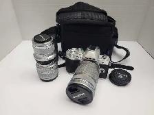 Olympus E-M10 III 16MP 4K mirrorless camera w/3 lenses