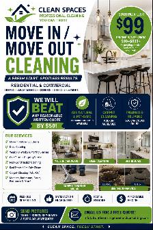 Move In / Move Out Cleaning Starting at $99 We Beat All Quotes